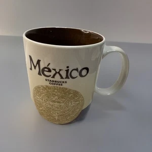 Starbucks 2016 Mexico Kaffeebecher Tasse braun innen 16 fl oz - Bild 1 von 3