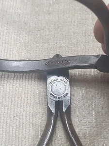 Vintage UTICA Triple Diamond Linesman Pliers & 41-5, 2 USA MADE TOOLS. - Picture 1 of 9