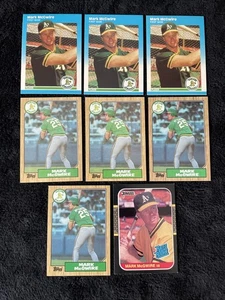 (8) 1987 Topps Fleer & Donruss Mark McGwire RC Lot - Picture 1 of 2