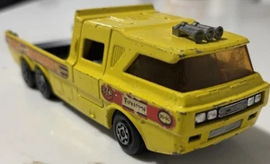 1972 MATCHBOX SUPER KING # K-7 YELLOW RACING CAR TRANSPORTER - Picture 1 of 7