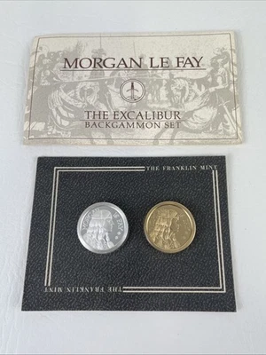 Morgan Le Fay Vintage Franklin Mint Excalibur Backgammon 1986 Limited Edition - Image 1 of 4
