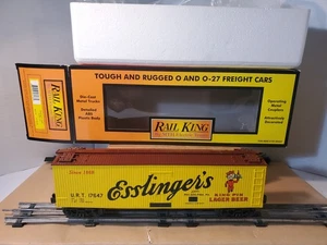 MTH Rail King 30-78038 Esslinger's Lager Beer 40' Woodsided Reefer Car New in OB - Picture 1 of 19