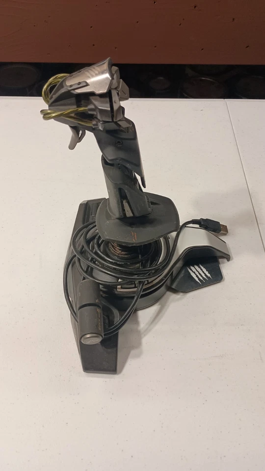 Mad Catz Saitek Cyborg X Stick F.L.Y. 5 Flight Stick Joystick For PC FLY 5.  - Image 1 of 3