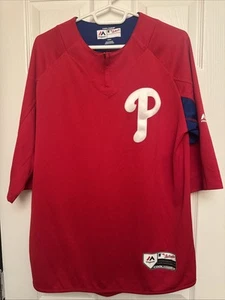 Philadelphia Phillies Majestic Cool Base Authentic Collection Warm-up Adult Med. - Picture 1 of 8