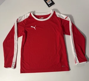 Puma Liga rot & weiß Langarm Trikot Junior Größe Small neu mit Etikett - Bild 1 von 7