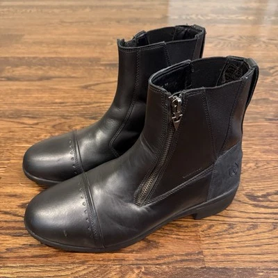 Botas Kerrits Cascadia Impermeables Paddock Talla 10 Cuero Negro Cremallera Lateral Foto 1 de 4