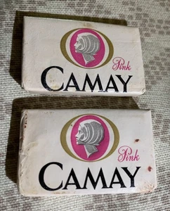 Camay Pink Travel Soap Set of 2 Procter & Gamble Vintage Small Soaps Wrapped - Picture 1 of 2
