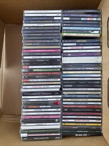 Cd Lot 75 Mixed Genre Bulk ACTUAL CDs SHOWN, Discs Match Cases, Untested - Imagen 1 de 10