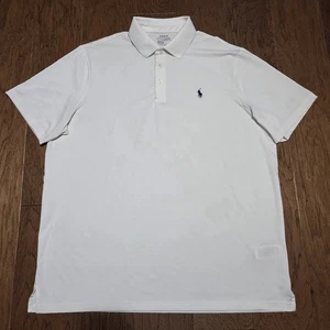 Polo Ralph Lauren Golf Performance Poloshirt Herren XL einfarbig weiß - Bild 1 von 9