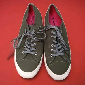 SeaVees Authentic Army Issue Olive Green Low Top Nylon Sneaker Gr. 10 Retro  - Bild 1 von 15