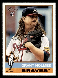 2025 Topps Heritage #22 Grant Holmes Atlanta Braves radiocomandato - Foto 1 di 2