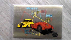 Daytona Trophy Oracle Spring Run '89 Brass Plaque Vintage Car Sign - Picture 1 of 2