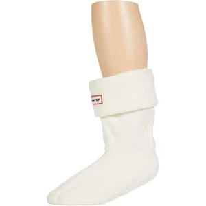 NWT Hunter Womens Short Boot Socks White Fleece L (Mens 7–9 / Womens 8–10) - Picture 1 of 1