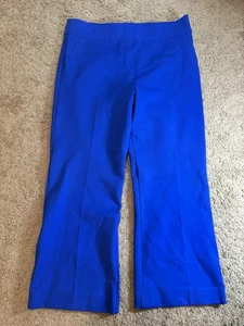 Pantalones de vestir Spanx para mujer 1X azul tiro alto pierna ancha adelgazante negocios - Imagen 1 de 9