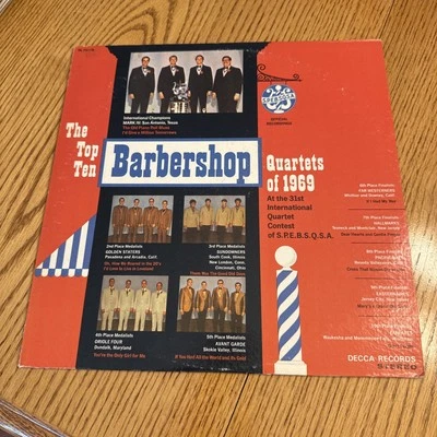 The Top Ten Barbershop Quartets of 1969 VINYL LP ALBUM MCA RECORDS Decca STEREO - Image 1 of 4