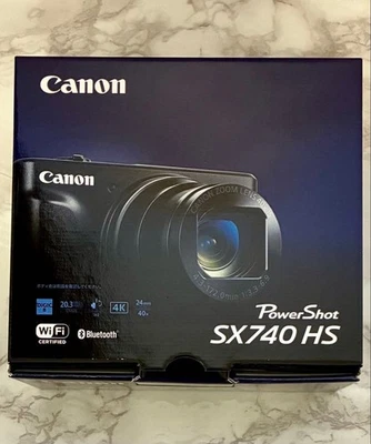 Canon PowerShot SX740 HS Silver Digital Camera 40x Zoom 4K Bluetooth Compact - Image 1 of 4