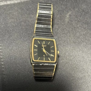 CITIZEN Quartz 4123435 Black Dial Black link Dress Watch - Needs battery - Picture 1 of 3