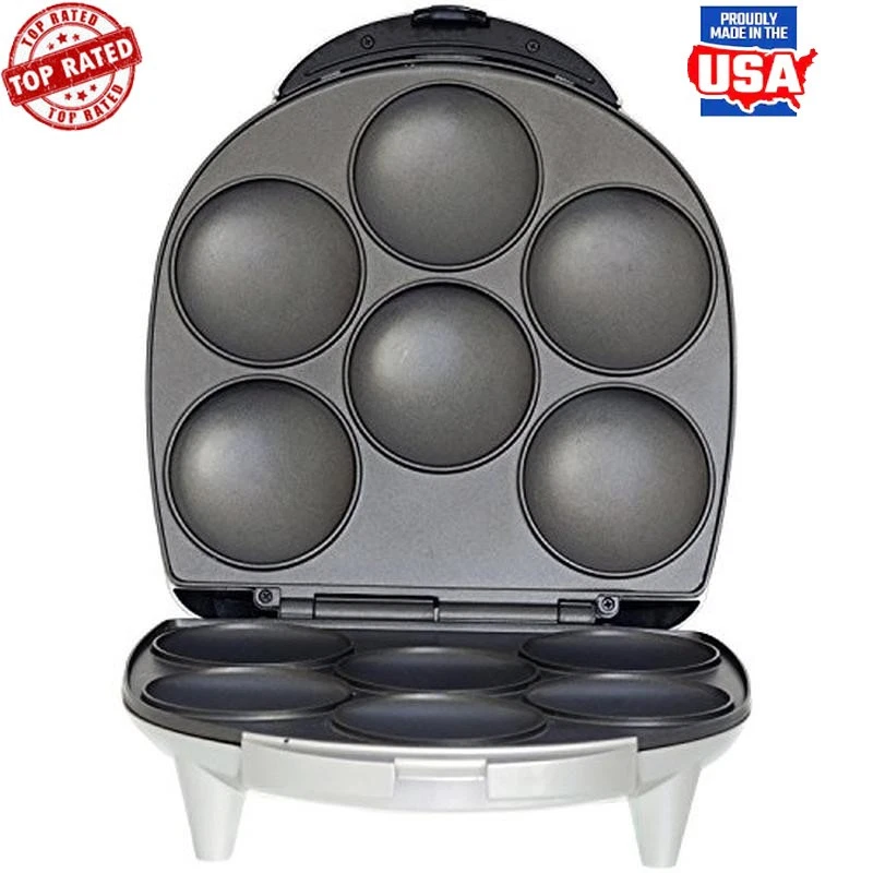 Máquina de arepa antiadherente de 6 piezas fácil de limpiar ajustable calor tostado golosinas hogar nueva Foto 1 de 4