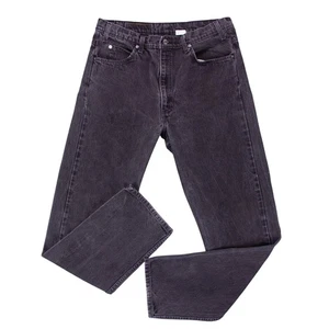 Vintage Levis 505 Regular Jeans Herren 36x32 Schwarz Orange Tab Denim Hose Straight - Bild 1 von 17