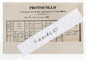 CARTOLINA FOTOGRAFICA PROTOCOLLO MORTE GUGLIELMO OBERDAN FOTOG. BRAULIN TRIESTE - Picture 1 of 2