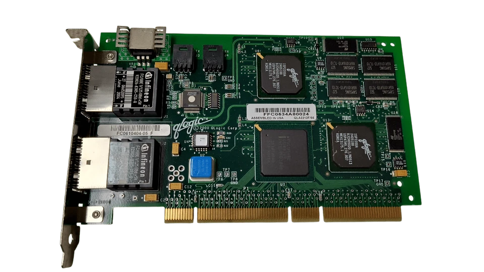 Qlogic FC0610404-05 C Server Dual Fiber Channel Bus Adapter - PCI-X - Image 1 of 4
