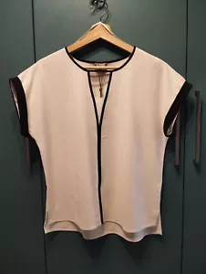 Phase Eight White Crepe blouse - Size 12 - Picture 1 of 13