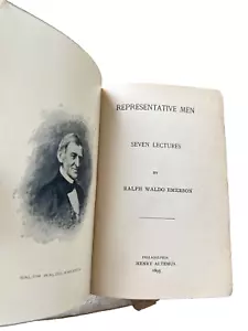 REPRESENTATIVE MEN by Ralph Waldo Emerson 1895 Loose Pages & Binding - Picture 1 of 8
