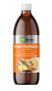 Jugo De Jengibre Y Cúrcuma 100% Natural Con Piperina 500 ML Suplemento Dietético - Bild 1 von 1