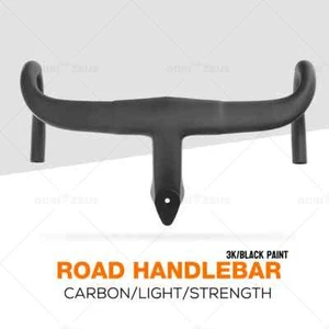 Manubrio integrato bici da strada in carbonio larghezza 380/400/420/440 mm diametro 28,6 mm - Foto 1 di 39