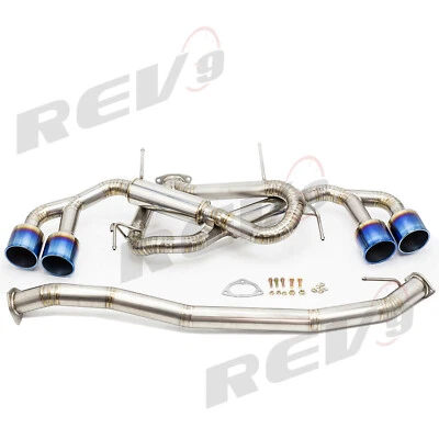Sistema de escape Rev9, titanio, 3 pulgadas, para Nissan GT-R 2009-17 (R35) 4" tubo medio Foto 1 de 4