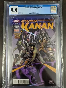 Kanan The Last Padawan #6 CGC 9.4 ¡¡¡Star Wars primeras apariciones!!! ¡¡LIBRO DE LLAVES!!! - Imagen 1 de 10