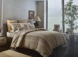 Ellen Degeneres Toluca ONE Euro Sham Crema Oro Borgoña 26"x26" NUEVO - Imagen 1 de 9