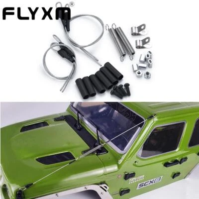 FLYXM For RC 1:6 SCX6 AXI05000 Wrangler Crossing Wire Rope Car Body Shell Set US - Image 1 of 4
