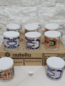 Bicchiere Tazza Nutella Pelissetti Asti Anni 70 Nuovi Collezione Vintage - Foto 1 di 12