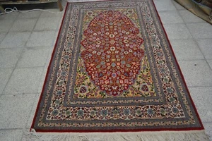 Red Turkish Oriental Hereke Rug - Picture 1 of 7