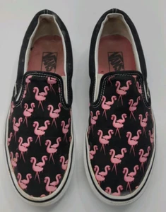 Scarpe da skate Vans Off The Wall da uomo classiche slip-on nere rosa fenicottero 7 US - Foto 1 di 15