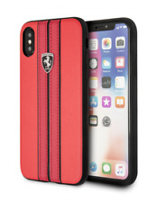 NEW IPhone X/XS CG MOBILE FERRARI Red PU Leather Hard case Cover Off Track LOGO