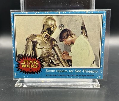 1977 Star Wars Some repairs for See-Threepio # 27 Luke Skywalker C-3PO Jedi Solo - Image 1 of 2