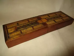 Antique traveling cribbage board with original finish - Picture 1 of 5