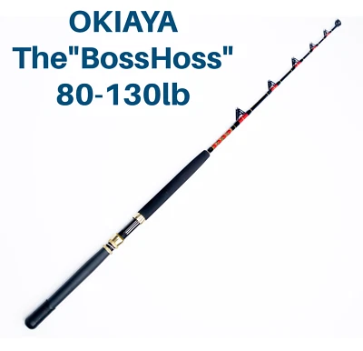 OKIAYA COMPOSIT 80-130LB "The BossHoss" Saltwater Big Game Roller Rod - Image 1 of 4