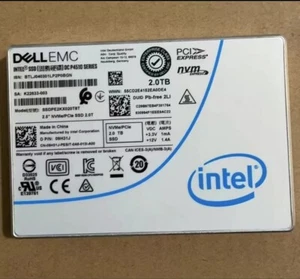 2TB SSD INTEL P4510 SERIES DELL EMC SSDPE2KX020T8T D PIN:09H31J NVMe/PCie  2.0T - Picture 1 of 4