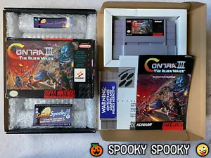 Contra III The Alien Wars SNES - NTSC-U/C USA VGC CIB - High Quality Packing - Picture 1 of 18