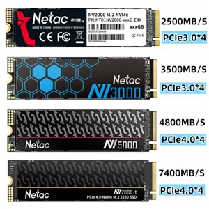 Netac 2TB 1TB 500GB 256GB M.2 PCIe SSD 2280 NVMe Internal Solid State Drive lot - Picture 1 of 57