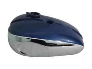 BSA A65 Thunderbolt Blue Painted Chrome Gas Fuel Petrol Tank (Brand New) - Picture 1 of 6
