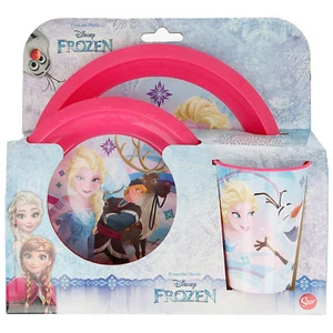 Ensemble De Petit Déjeuner 3 Pièces Frozen Assiette Verre Et Bol École 3258 - Imagen 1 de 2