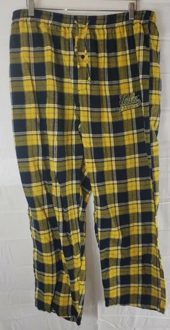 UCLA Bruins Men's XL Plaid Pajama PJ Pants 36" Waist Cover