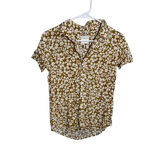 Denim & Flower Ricky Singh Shirt Boy's 11/12 Floral Button-Up Short Sleeve Top - Picture 1 of 8