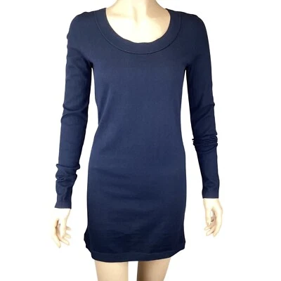 Suéter de cachemir Inhabit REVOLVE para mujer talla pequeña azul marino manga larga túnica Foto 1 de 4