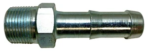KHN662 Dixon 3/4" x 3/4" Stahl Schlauchnippel hält 2 Schellen NPT Außengewinde versilbert - Bild 1 von 7