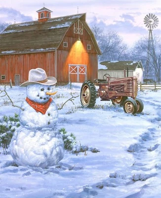 A Nostalgic Christmas 36in X 43.5in Digital Panel Country Christmas - Image 1 of 3